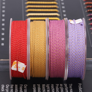 文玩线绳无弹力耐磨加金线星月菩提专用串珠线项链绳吊坠挂件红绳