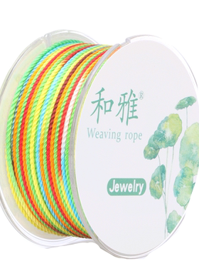 手工端午节五彩绳编织串珠绕线