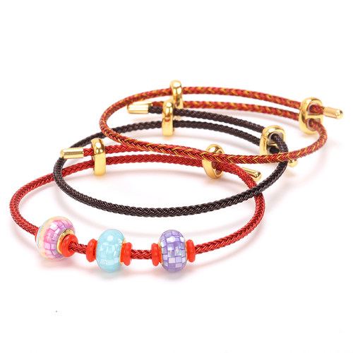 钢丝手绳2.5MM可调节穿大孔配饰