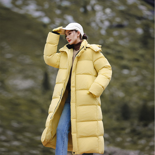 长款加厚羽绒服女过膝极寒