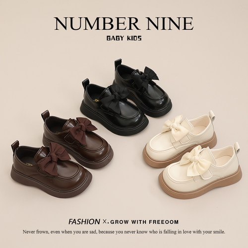 小女孩浅口公主鞋豆豆鞋英伦春秋