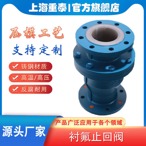 铸钢衬四氟立式止回阀