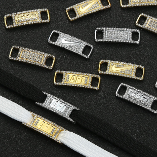 饰品ins潮配饰鞋 铁牌装 带扣 扣aj1球鞋 适配空军一号af1联名金属鞋