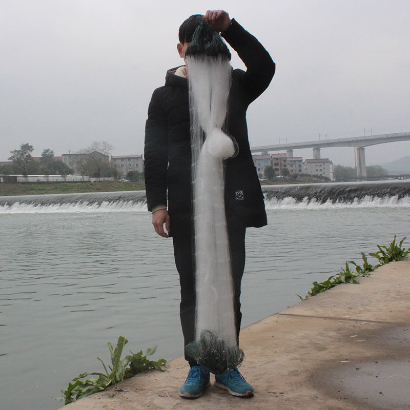 加重沉网1.5米高半指7分8分1指渔网粘网三层抓鱼捕鱼网小白条沾网