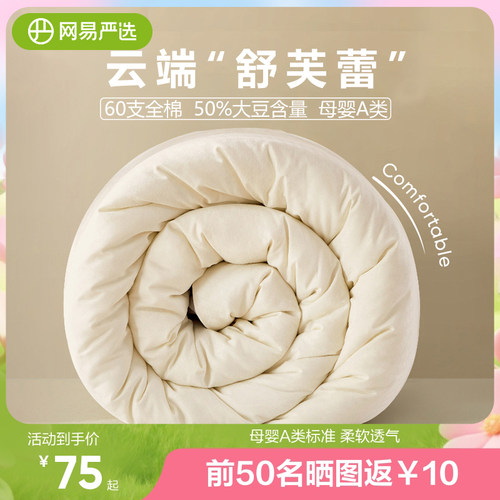 网易严选春秋冬被大豆被