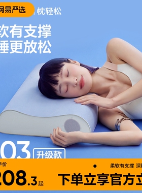 网易严选小蓝棒深睡枕B03 3.0记忆棉枕头护颈助眠枕