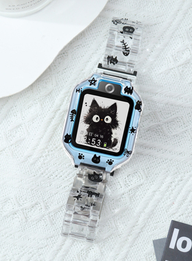 【黑色小猫】适用华为电话手表表带5活力版4pro5Pro/5X卡通保护壳