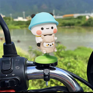 飾小配件可愛解壓一二布布搖搖樂公仔玩偶擺件自行車配飾 電動車裝