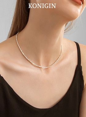 925纯银碎银几两项链女