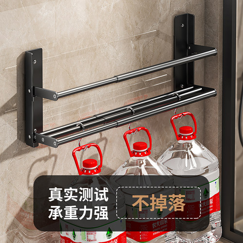 全金属可折叠免打孔门后鞋架浴室