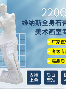 2.2米全身维纳斯石膏像教具艺术人体雕塑摆件欧式雕像美术教具