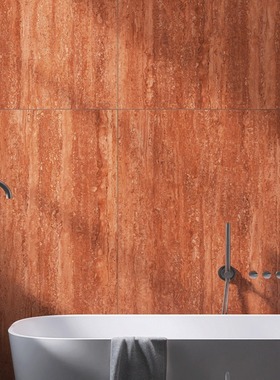 复古红色伊朗洞石柔光天鹅绒瓷砖意式法式风卫生间客厅墙地面瓷砖