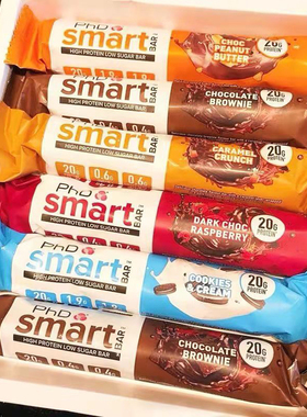 英国PhD蛋白棒饱腹代餐SmartBarbar高蛋白运动能量棒巧克力健身