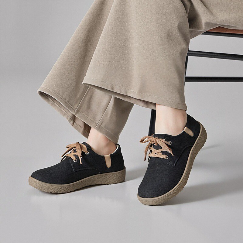 轻便休闲女鞋春季新款舒适平底妈妈鞋子软底防滑拇外翻老人鞋1127