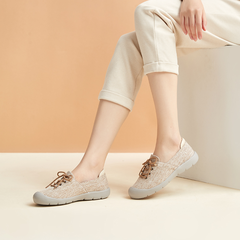 妈妈鞋休闲轻便单鞋一脚蹬