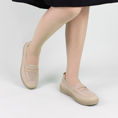 软底不累脚中老年鞋 休闲平底单鞋 女舒适一脚蹬轻便防滑妈妈鞋 1124