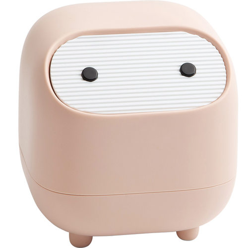 快速发货忍者桌面k垃圾桶家用客厅卧室床头可爱迷你按压收纳桶带