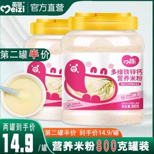 婴幼儿米粉1段宝宝营养辅食2段营养米乳婴儿高铁大米糊6 36月800g