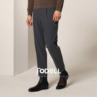 商场正价款 廓形直筒弹力九分裤 JODOLL乔顿男士 休闲裤 男 商场同款