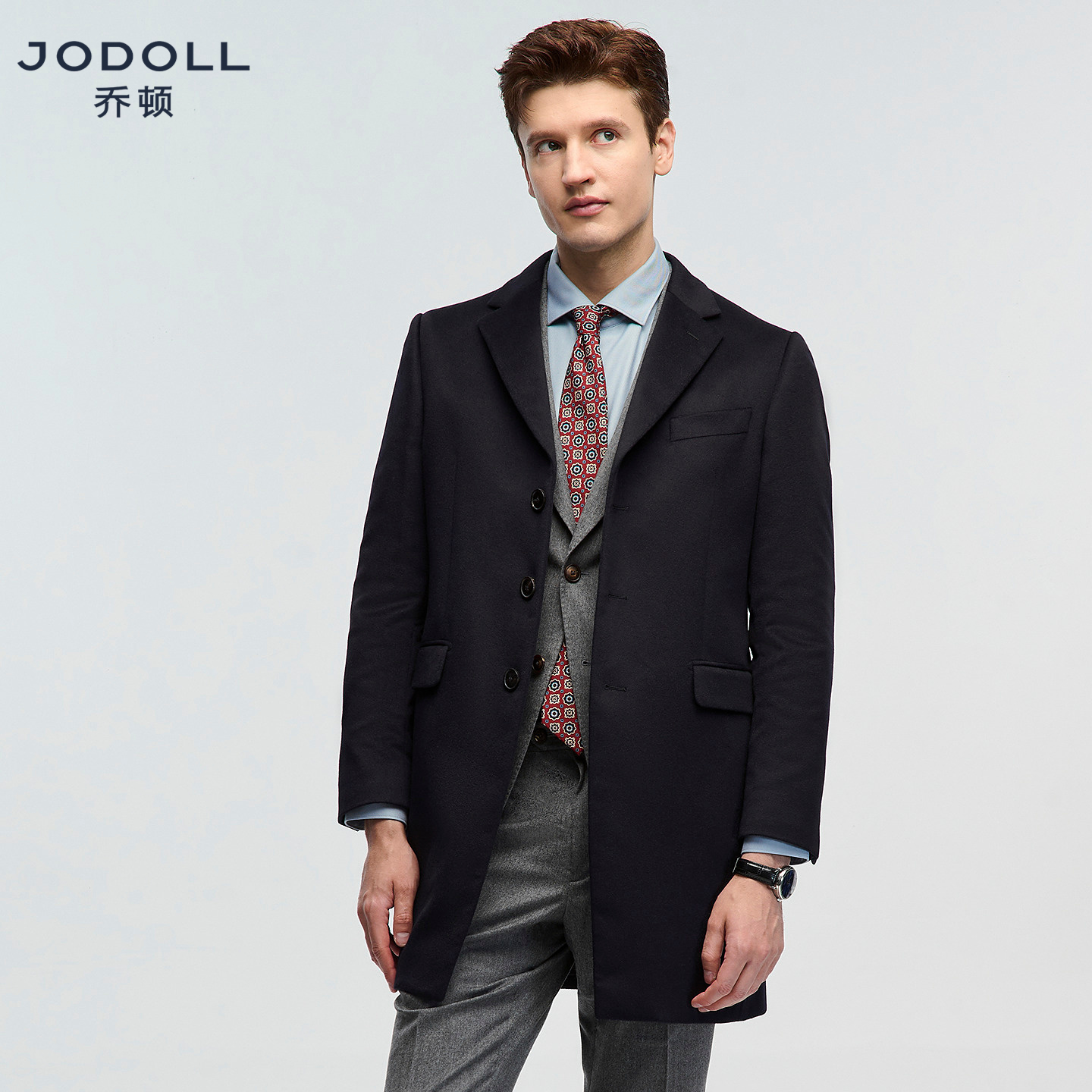 JODOLL山羊绒冬季百搭大衣保暖