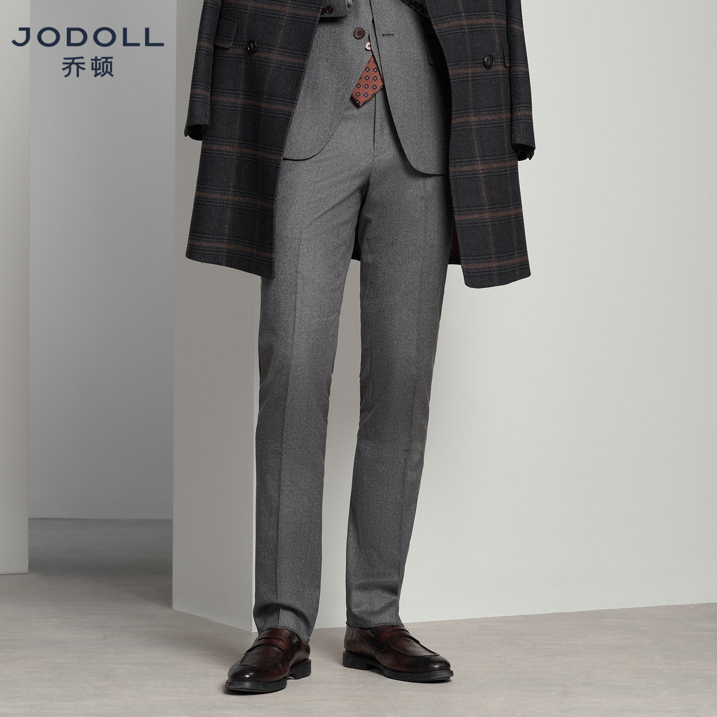 绵羊毛西裤乔顿舒适修身商务正装