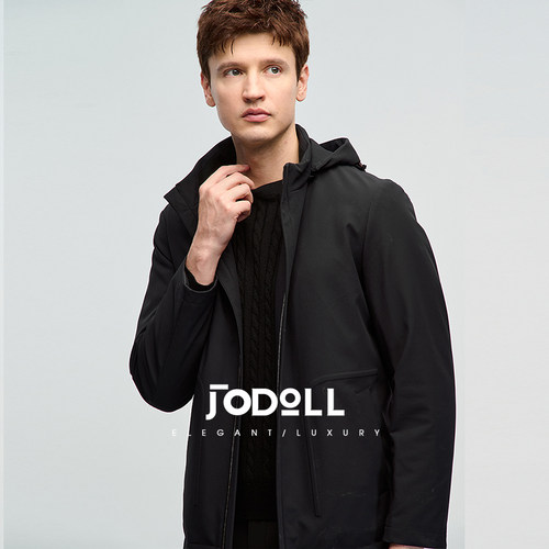 鹅绒商务休闲羽绒服乔顿保暖连帽