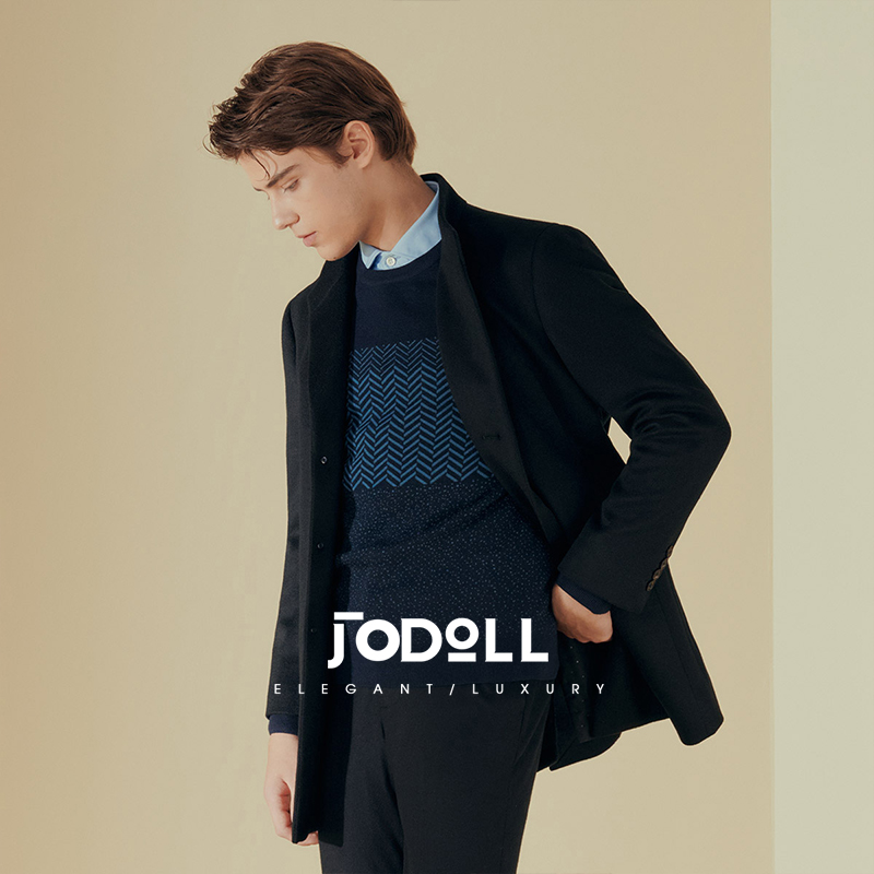 山羊绒中长款大衣JODOLL冬季百搭