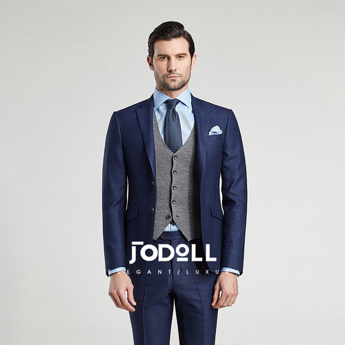 羊毛JODOLL商务正装修身西服百搭