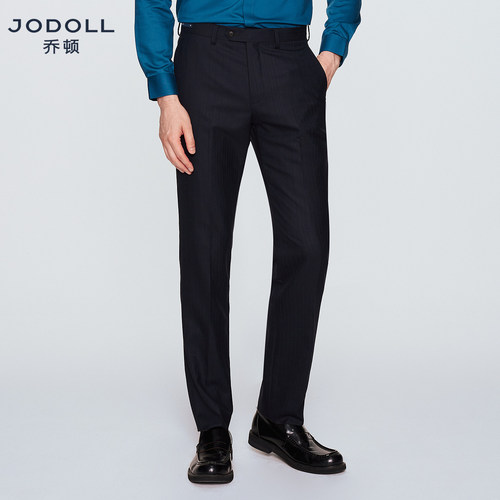 乔顿休闲修身绵羊毛山羊绒单西裤