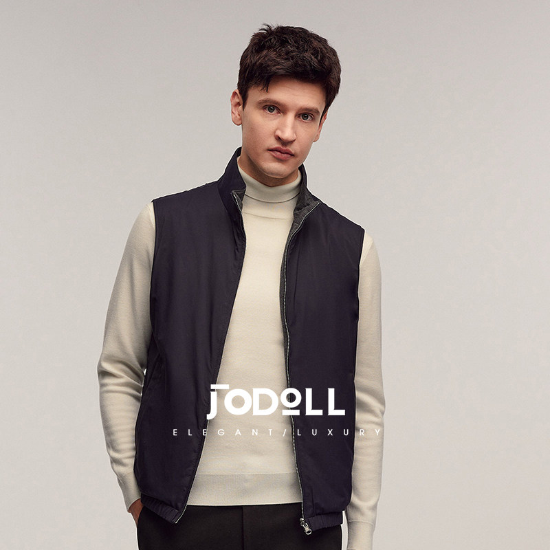 乔顿2025秋冬款休闲马甲男款新款双面穿御寒保暖男士马甲外套