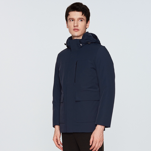 白鹅绒羽绒服JODOLL连帽休闲