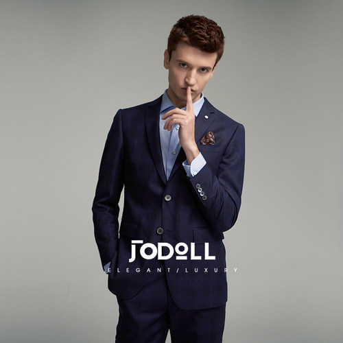 JODOLL西装外套商务纯羊毛