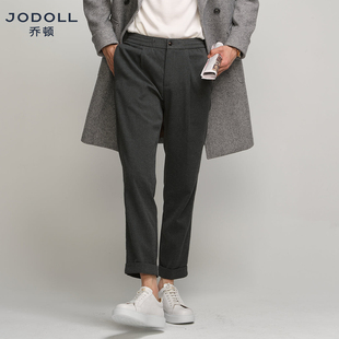 松紧带25年秋冬日常休闲西裤 廓形版 磨毛亲肤休闲裤 jodoll乔顿男士