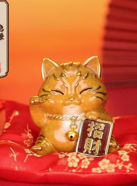 朱炳仁铜黄铜装饰中国风门厅摆件