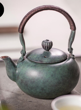 守藏|朱炳仁·铜七巧柳绿壶 百年朱府非遗传承手工制作慢饮一壶春