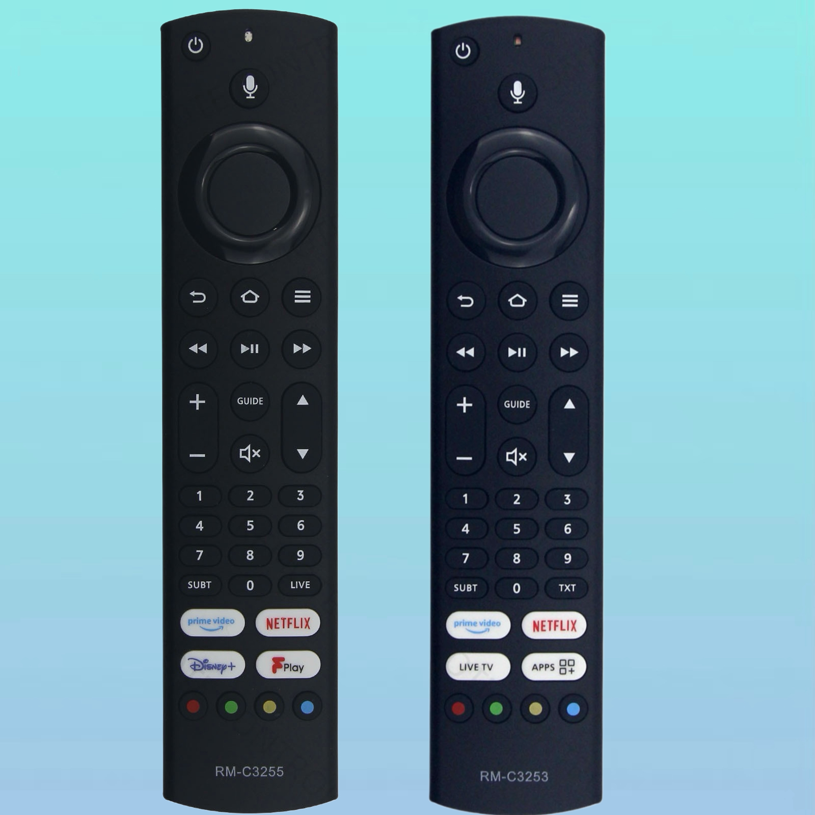 适用于JVC语音遥控器RM-C3253 RM-C3255 4K机顶盒遥控器