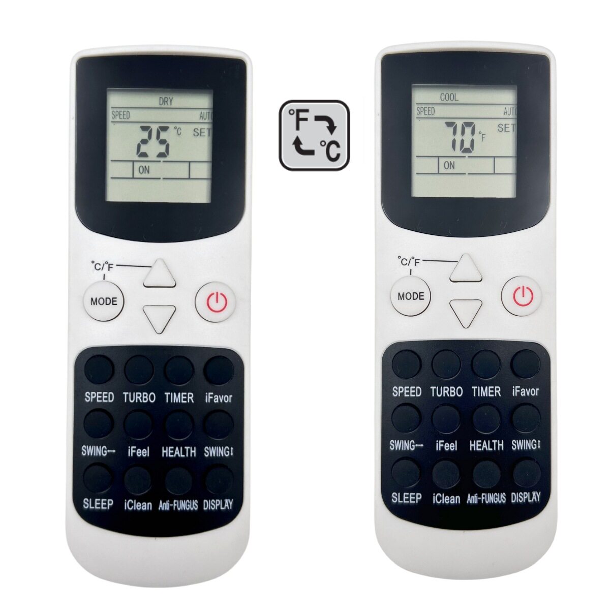 英文空调遥控器YKR-Q/002E  Air Conditioner AC Remote Control