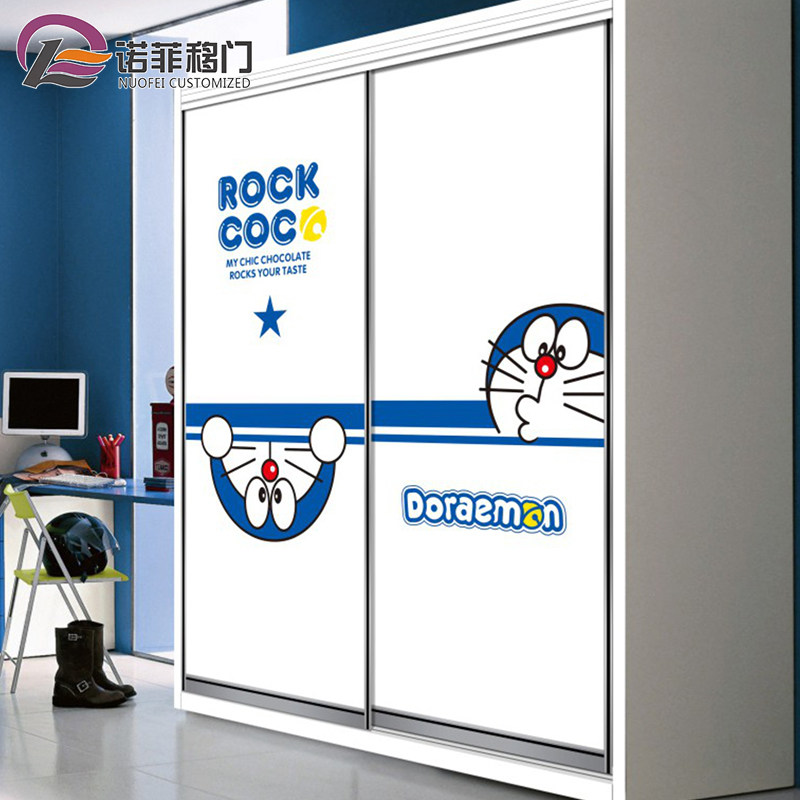 儿童款衣柜门定制 壁橱滑动门卡通彩绘推拉衣柜门定制 推拉滑移门在类目 全屋定制, 门, 移门中 - 来自Buy2taobao.com提供专业的淘宝代购服务