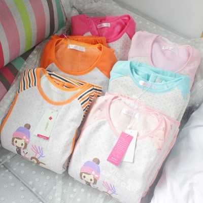 工厂清货秋冬全棉加绒哺乳月子服 产后喂奶保暖内衣孕妇睡衣套装