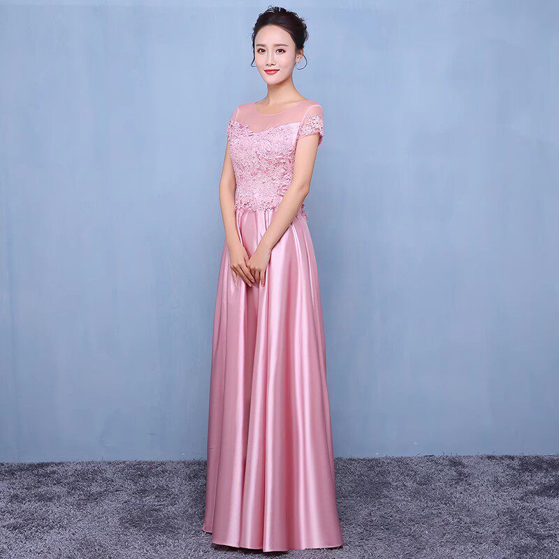 大合唱演出服女长裙2026新款宴会优雅中老年主持人长款显瘦晚礼服