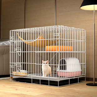 猫笼子家用小型猫咪猫窝带厕所一体宠物室内猫别墅超大自由空间