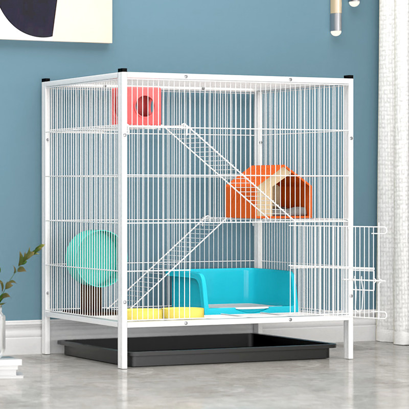 宠物龙猫笼子松鼠笼子加密超大号花枝鼠房子蜜袋鼯别墅小号饲养笼