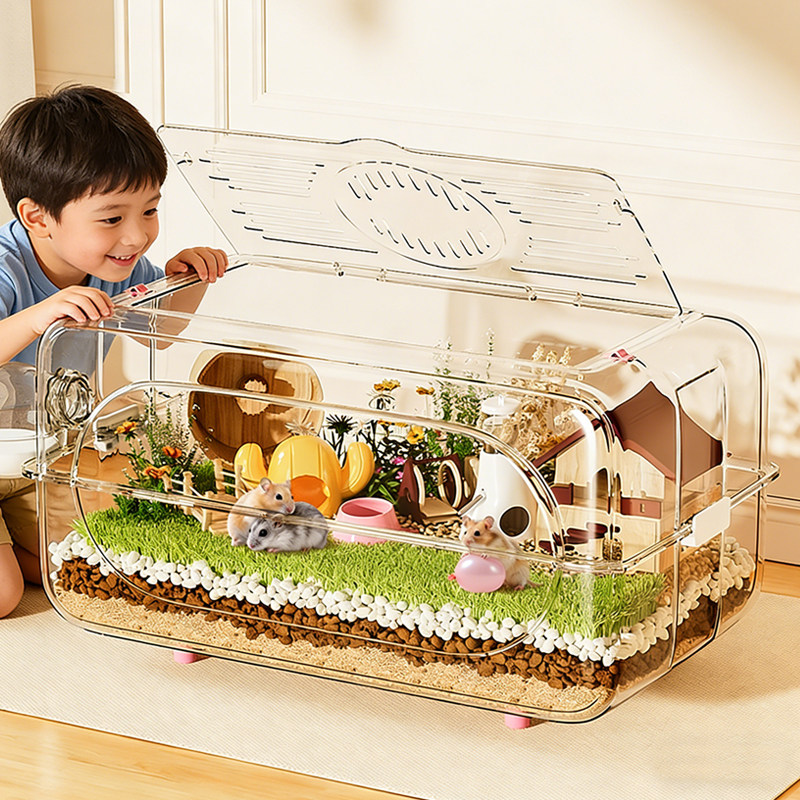 仓鼠笼子超大便宜金丝熊专用豪华别墅透明防咬饲养箱仓鼠用品大全,宠物/宠物食品及用品,笼子,淘宝优惠券,粉丝福利购,淘宝优惠卷