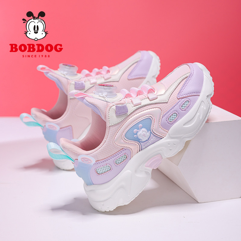 巴布豆女童鞋子运动鞋2025新款春