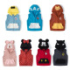 日系春秋宝宝摇粒绒马甲卡通男女童坎肩婴千家儿小童可爱带帽背心