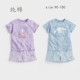 新款 女童半裤 卡通儿童短袖 纯棉半袖 宽松木耳边家居服可爱 套装 夏季