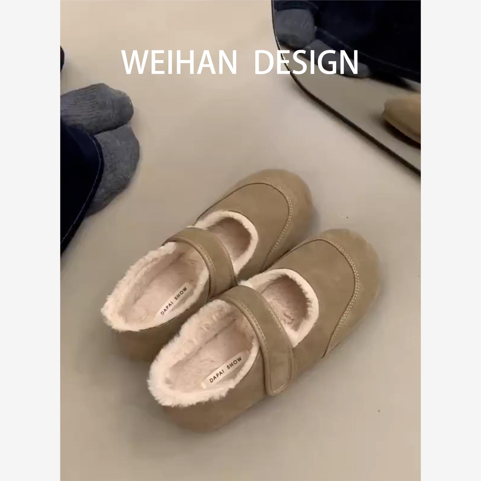 羊皮版复古磨砂皮软底勃肯单鞋