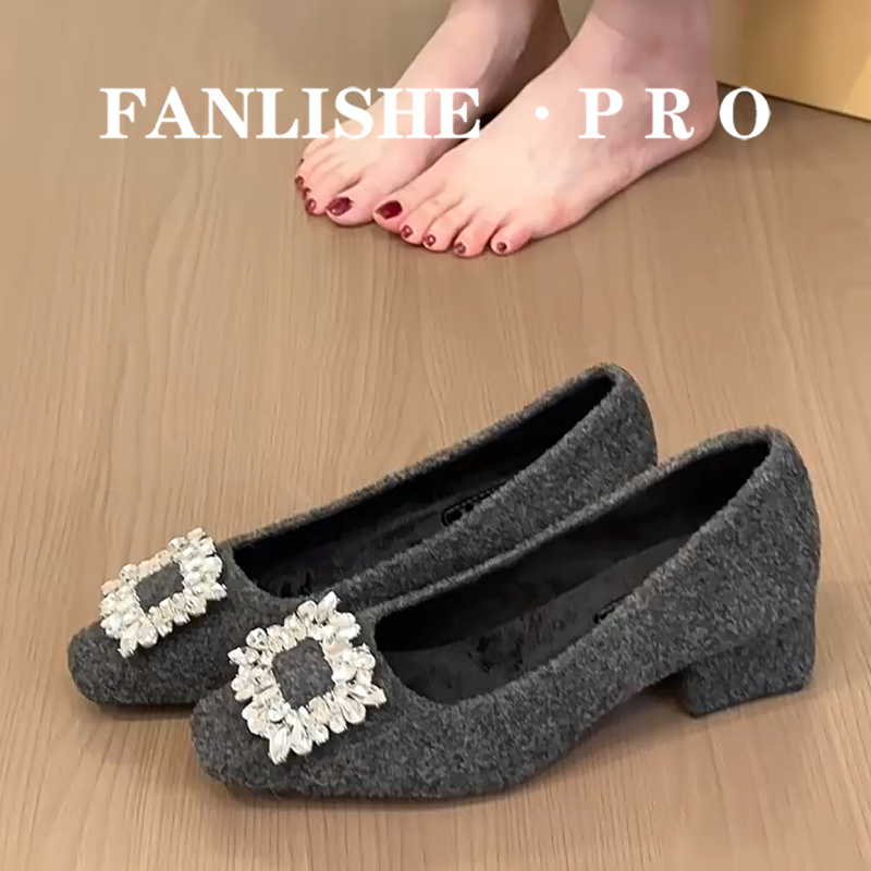 羊皮版！法式复古水钻粗