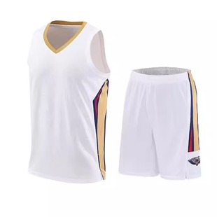 鹈鹕队服套装湖人公牛队球衣雷霆热火勇士队雷霆篮球服男定制印号