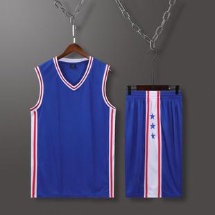 76人球衣篮球服套装定制湖人公牛火箭黄蜂队掘金步行者篮球衣队服
